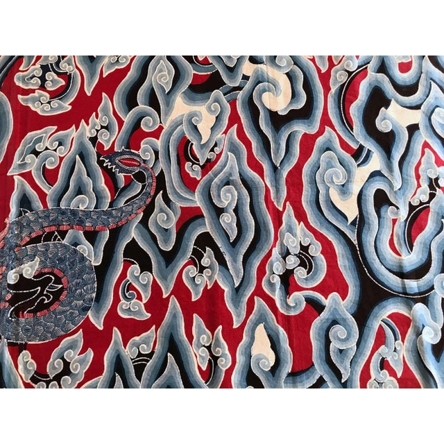 1950s Splendid Vintage Cloud Design Batik from Java Indonesia For Sale - Image 5 of 8