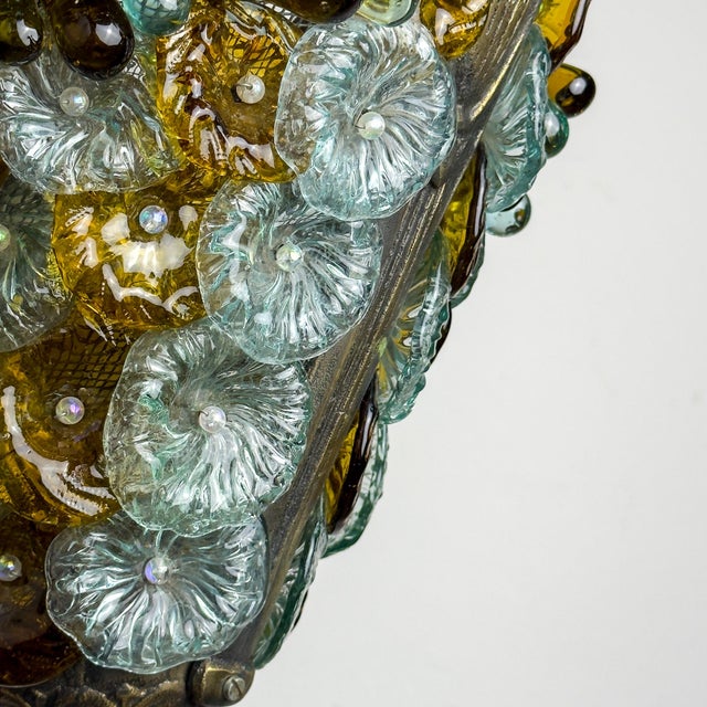 Antique Murano Glass Pendant Lamp, Italy, 1910s For Sale - Image 18 of 18