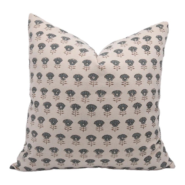 Fabdivine Decorative Block Print Cushion Cover 16x16 Inch Duck Canvas-Kohinoor For Sale