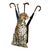 Trompe L’oeil Leopard Umbrella Stand For Sale