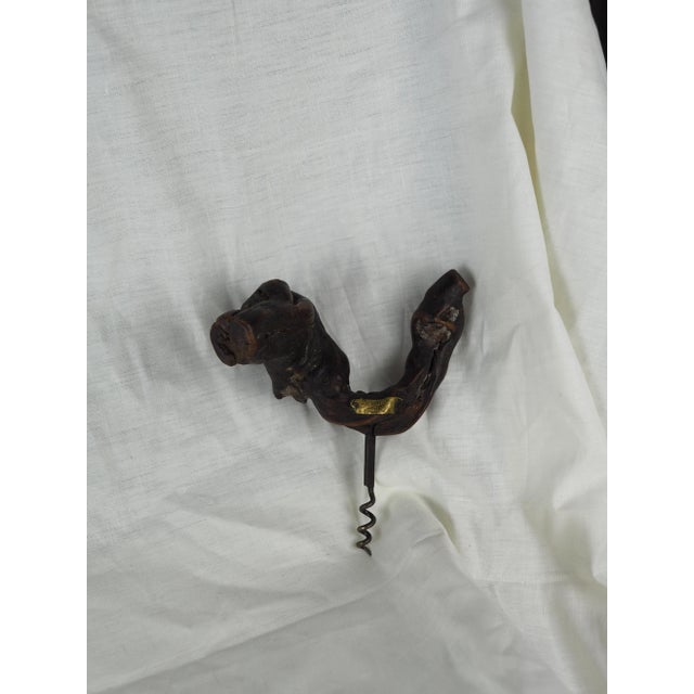 1940s French Grapevine Corkscrew With Brass Mark For Sale - Image 4 of 13
