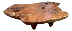 Andrianna Shamaris Century Old Teak Wood Organic Coffee Table