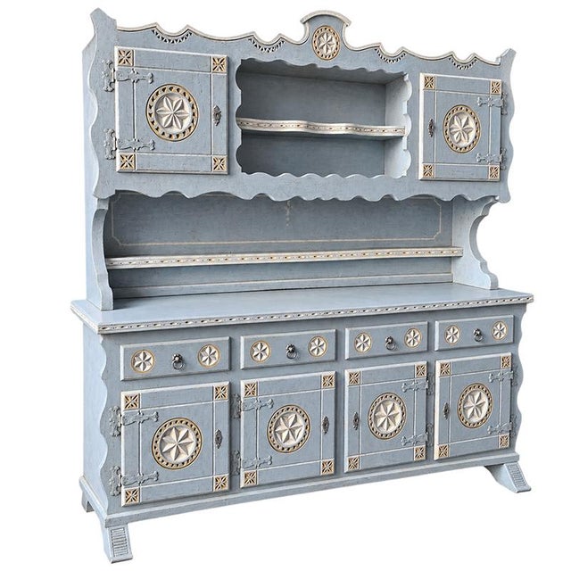 20th Century Lacquered and Decorated Sideboard, 1950s For Sale - Image 6 of 7