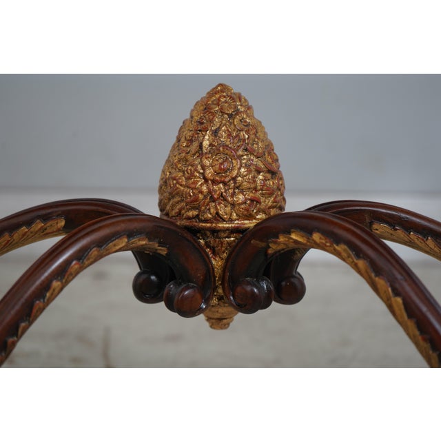 Maitland Smith 2 Drawer Mahogany Console Table For Sale - Image 10 of 18