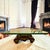 Baroque Style Rectangular Glass-Top Coffee Table With Carved Faux Wood Cast Bases For Sale - Image 4 of 8