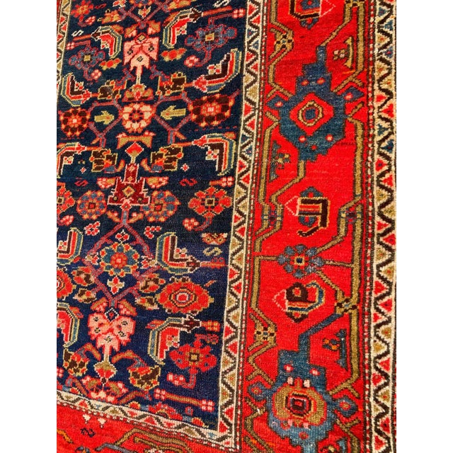 Textile Early 20th Century Antique Persian Malayer Rug, 3'7" X 5'7" For Sale - Image 7 of 9