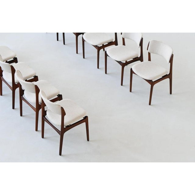 Vintage OD 49 Dining Chairs in Rosewood by Erik Buch for O.D. Mobler, 1960, Set of 10 For Sale - Image 11 of 18