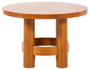 Small Round Side Table from Reiners, 1930s