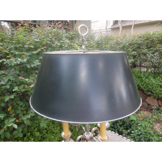 Silver 19th Century French Louis XVI Style Bouillotte Lamp For Sale - Image 8 of 12