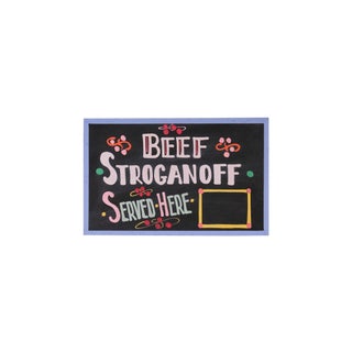 Vintage Beef Stroganoff Sign For Sale