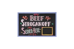 Vintage Beef Stroganoff Sign
