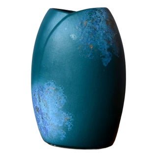 Fat Lava Floor Vase in Stoneware, West Germany, 1970s For Sale