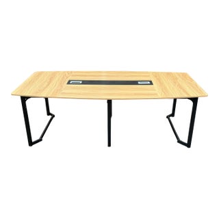 Tribesigns Modern Boat Shaped Rectangular Meeting Table For Sale