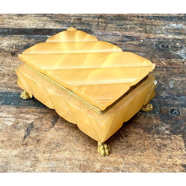 Vintage Quilted Onyx Box For Sale - Image 12 of 12