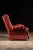 Red Vintage Tufted Leather Swivel Chair in Red For Sale - Image 8 of 10