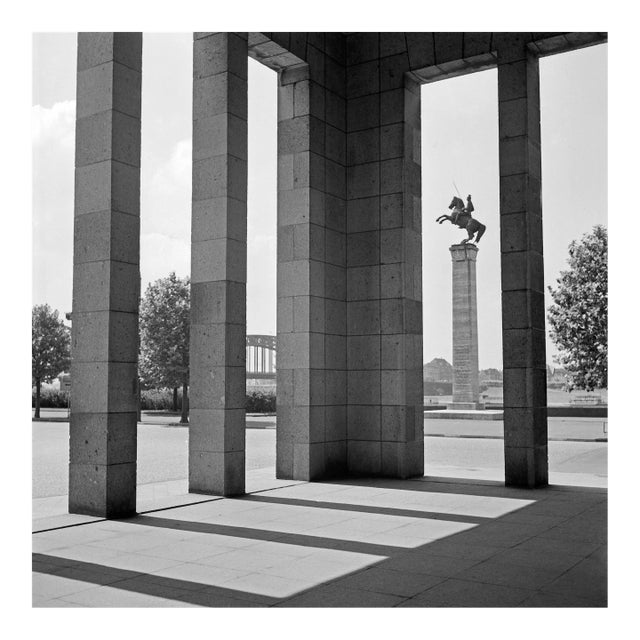 Uhlan Memorial Court of Honour at Rhine Duesseldorf, Germany 1937 For Sale