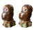 Cabin Vintage Ceramic Owl and Squirrel Salt & Pepper Shakers, Set of 4 For Sale - Image 3 of 16
