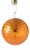 Orange Murano Glass Baloton Pendant Lamp, 1980s For Sale