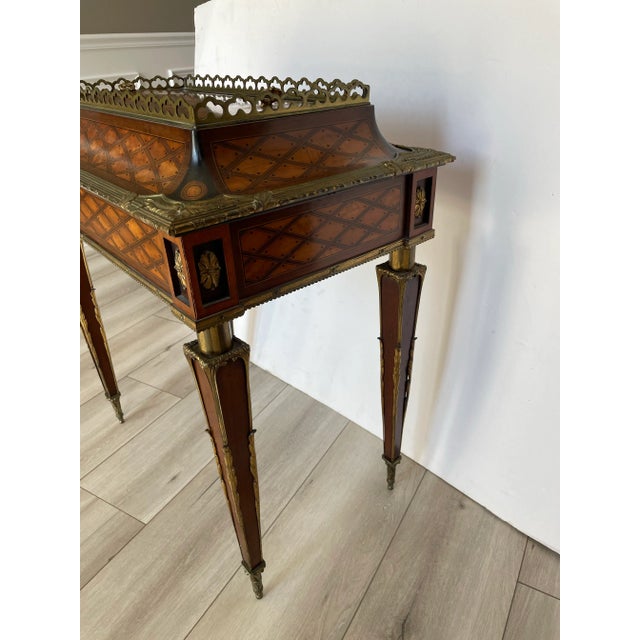 French Louis XVI Marquetry Jardinere/Cellarette W/Bronze Mounts For Sale In West Palm - Image 6 of 8