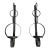 Hand-Forged 25” Metal Wall Candle Sconces With Verdigris Patina, a Pair For Sale