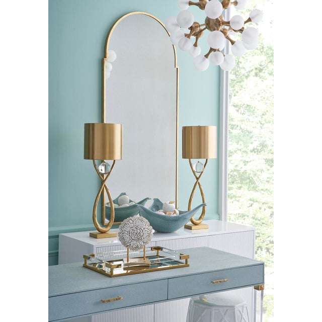 Green Shagreen Camilla Desk, Mint For Sale - Image 8 of 8