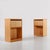 Pair of 1970s ash wood bedside tables. Solid and sturdy structure with a drop-down compartment. Very good condition.