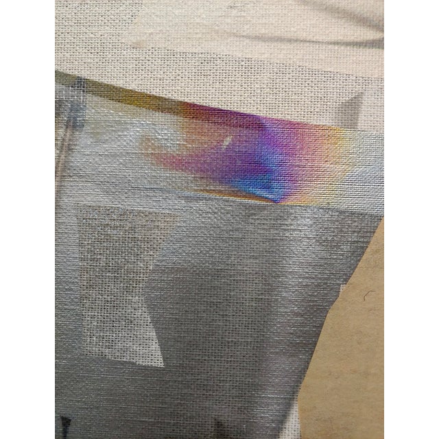 Larry Stuart Bell -Mirage Painting 1989 Abstract MIX Media on Canvas For Sale - Image 4 of 13