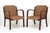 Extraordinary set of 1950s mid-century modern armchairs in wood and woven rope, attributed to Adrien Audoux and Frida...