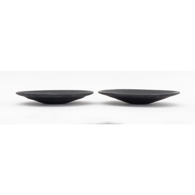Glass Murano Frosted Black Glass Bowls, 4 For Sale - Image 7 of 7