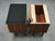 Art Deco Nightstands with Black Opaxit Glass, Czechoslovakia, 1940s, Set of 2 For Sale - Image 3 of 15