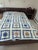 Antique Late 1800s Quilt of Mariner's Compass Pattern -Exceptionally Large Size for the Time For Sale - Image 9 of 18