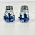 1940s Vintage Delft Rustic European Salt & Pepper Shakers - A Pair For Sale - Image 6 of 9