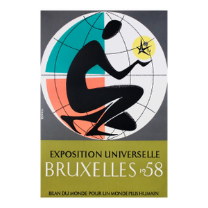 1994 Original Belgium Poster, Exposition Universelle De Bruxelles 1958 (The 100 Best Posters Collection) Regular Price