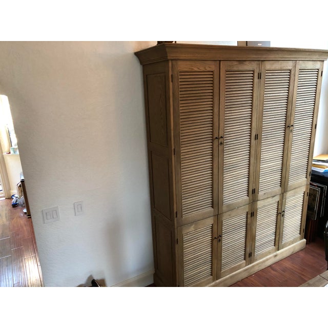 Restoration Hardware Shutter Double Armoire Chairish