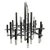 Gaetano Sciolari 1960's Gaetano Sciolari Mid-Century Modern Chandelier 27" For Sale - Image 4 of 6