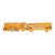 Antique Kilgore Cast Iron Train Set Orange Locomotive Coal Tender Passenger Car For Sale