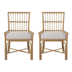 Shoreline Clearwater Low-Arm Chairs, Beige - Set of 2