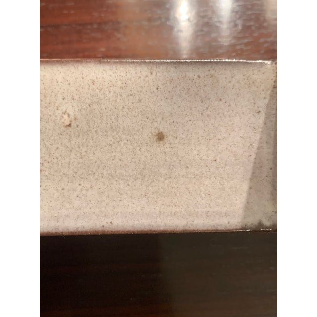 Vintage Square Glazed Ceramic Vase by Alessio Tasca, 1970s For Sale - Image 12 of 13