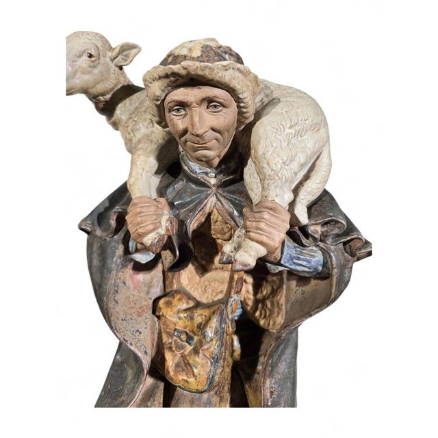 Large Sculpture of a Shepherd, 1950 For Sale - Image 12 of 15