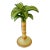 Coastal Italian Majolica Style Palm Tree Candlestick For Sale