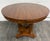 Traditional Vintage Neoclassical Regency Revival Walnut Pedestal Dining Table For Sale - Image 3 of 17
