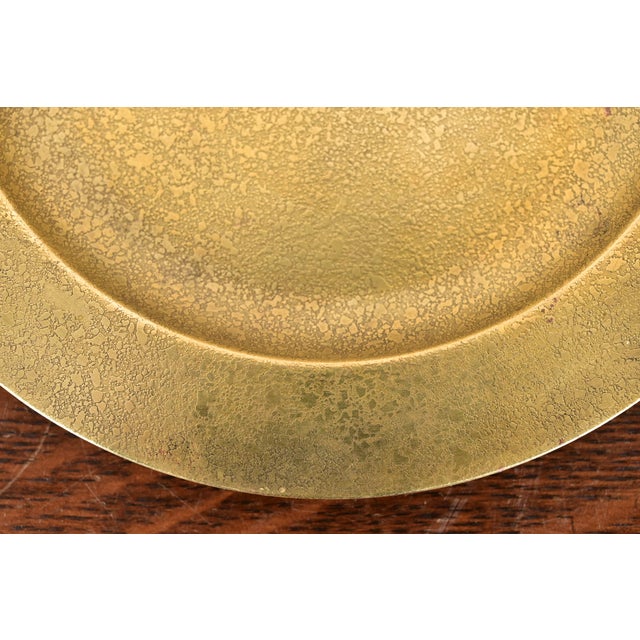 Early 20th Century Tiffany Studios New York Bronze Doré Plate or Charger For Sale - Image 5 of 9