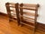 Wood Mid-Century Arts & Crafts Three-Tier Wood Book Trough Stands, a Pair For Sale - Image 7 of 7