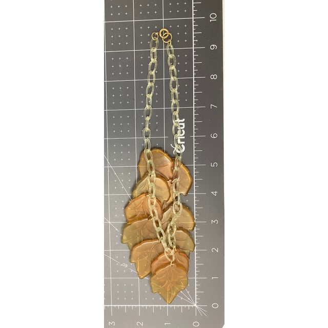 Art Deco Antique Bakelite Autumn Leaves Necklace For Sale - Image 3 of 3