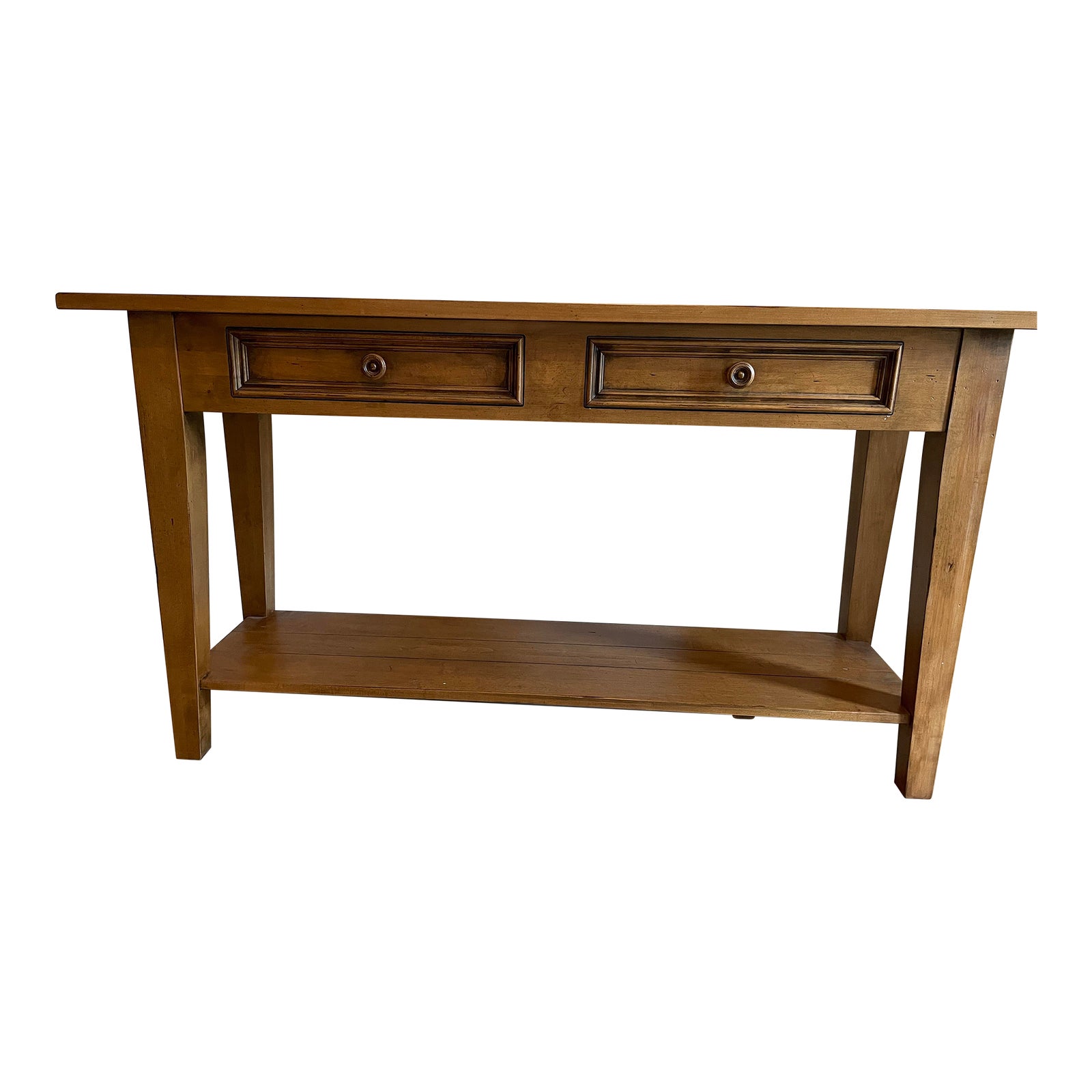 Ethan Allen New Country Sofa Table Chairish
