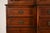 Baker Furniture Style Federal Carved Mahogany Breakfront Bookcase Cabinet With Secretary Desk, Circa 1940s For Sale - Image 9 of 16