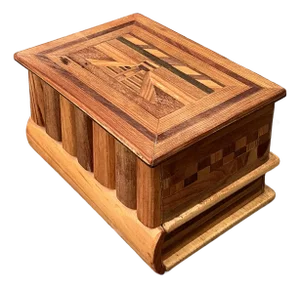 Vintage Wood Inlay Marquetry Box