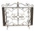Large Wrought Iron Fire Screen with Fire Irons, 1930, Set of 5 For Sale