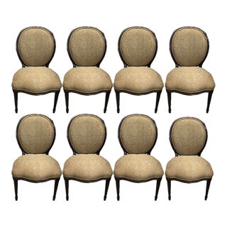 Ej Victor Set of 8 Dining Chairs "The Newport Historic Collection From the Mansions" For Sale