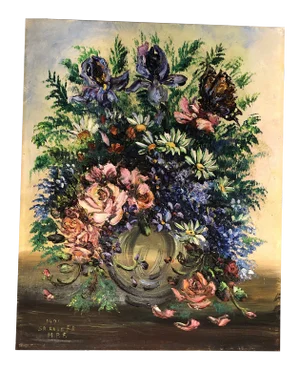 Vintage Original Still Life Painting Signed 1971